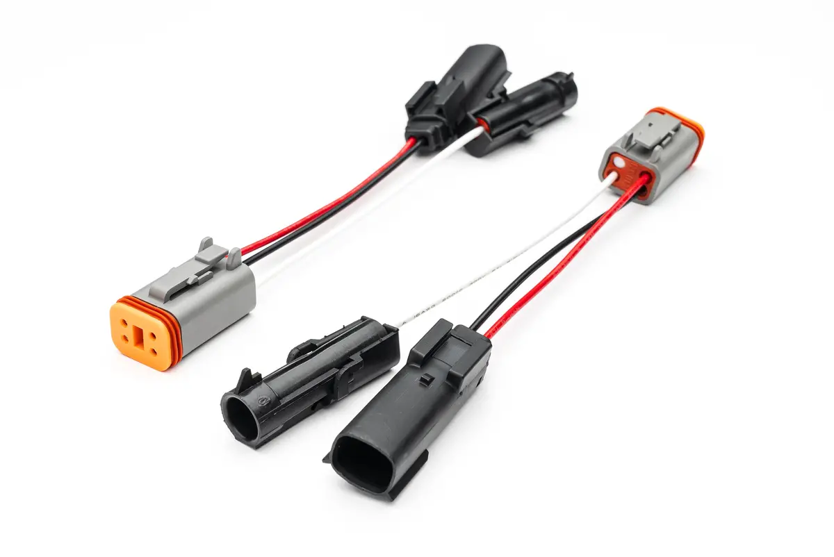 2021-2025 Ford F-150 Raptor Oem Fog Connector (Pair) To 4 Pole Dt Adapter / Backlight Port (Diode Dynamics) 1
