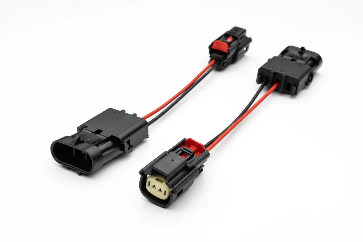 Spv Parts Harness 3 Pole Molex Connector Adapters For Ford Oem Rigid Fogs (Pair) - Spv Harness System (Works With Many Vehicles, See Details) 1