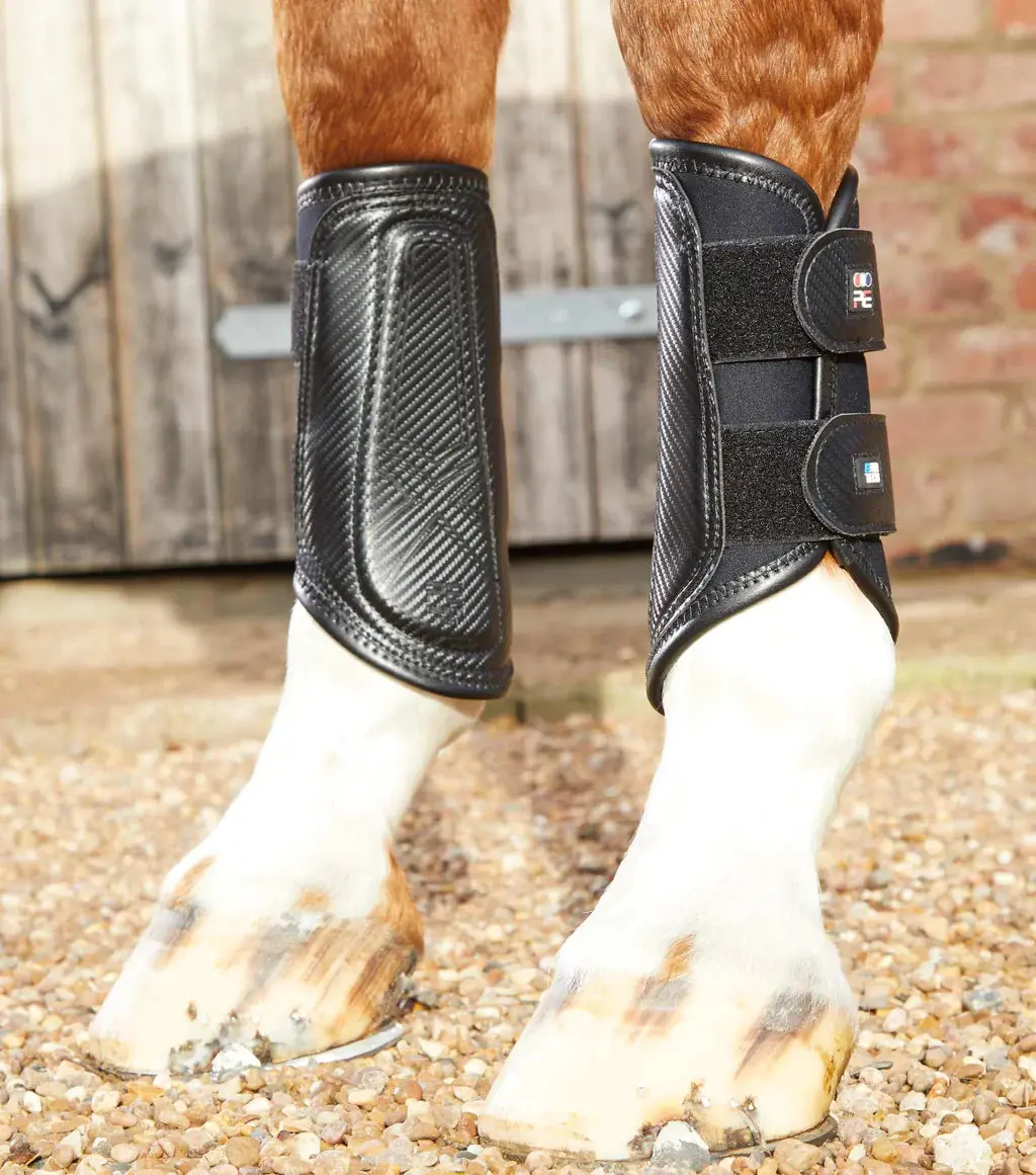 Premier Equine Carbon Air-Tech Double Locking Brushing Boots 1