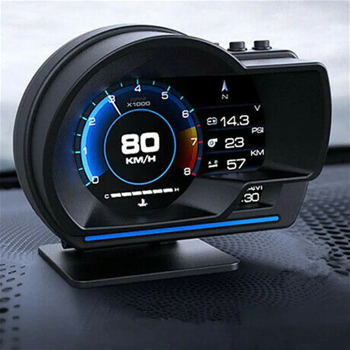 Daysyore Car Obd2 Gps Multi-Function Gauge Head-Up Display Hud Speedometer Rpm Oil Temp 1