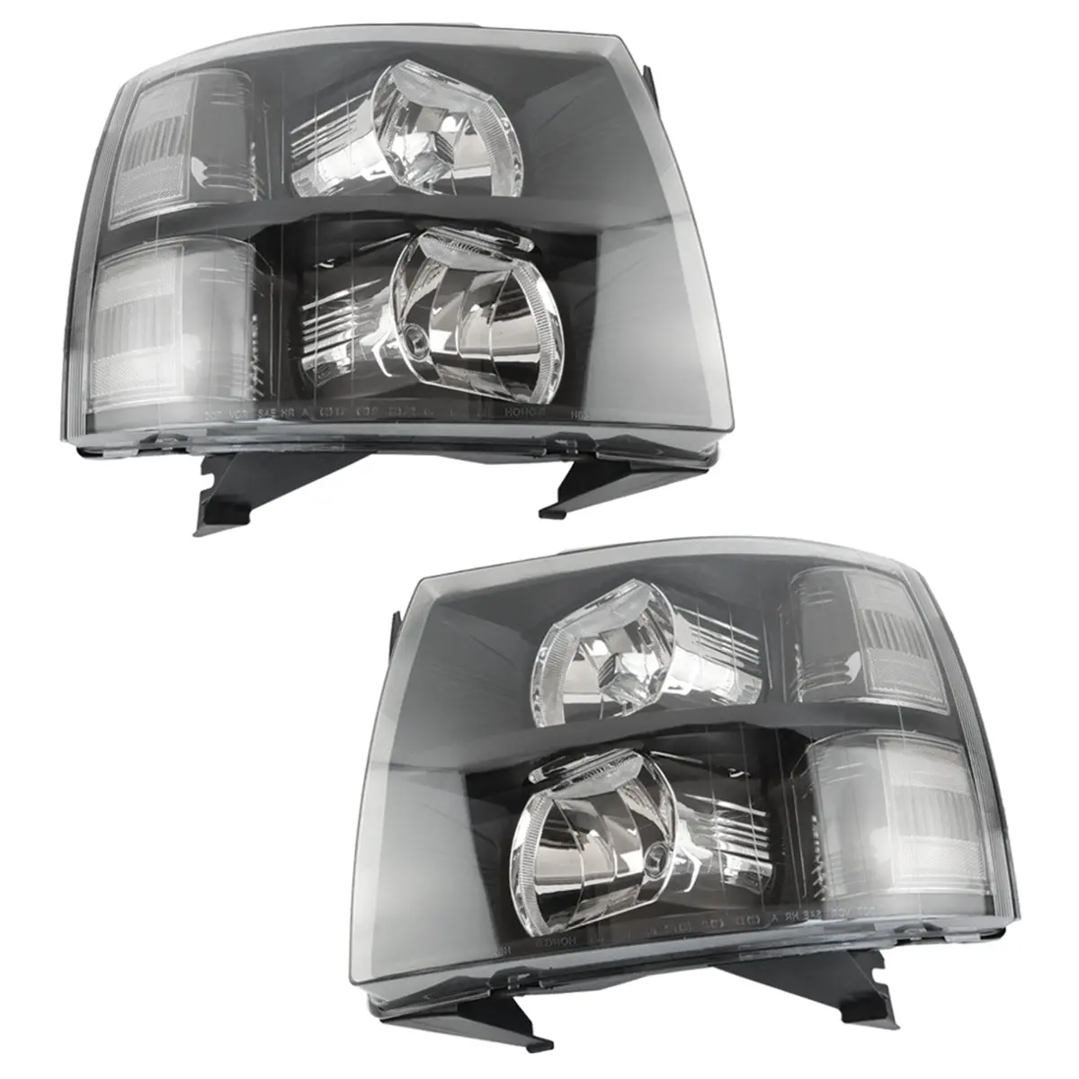 Daysyore Headlight Assembly For 2007-2014 Chevy Silverado 2500 Hd Clear+White 1
