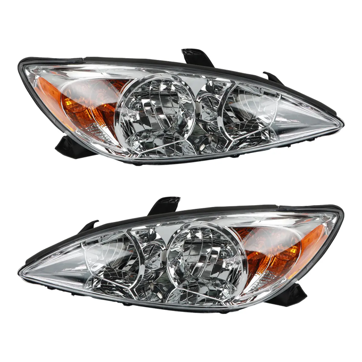Daysyore Headlight Assembly For 2002-2004 Toyota Camry Clear+White+Yellow 1