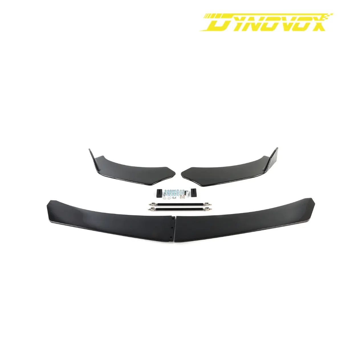 Dynovox 1 Set Front Bumper Lip Splitter + Strut Rods 1