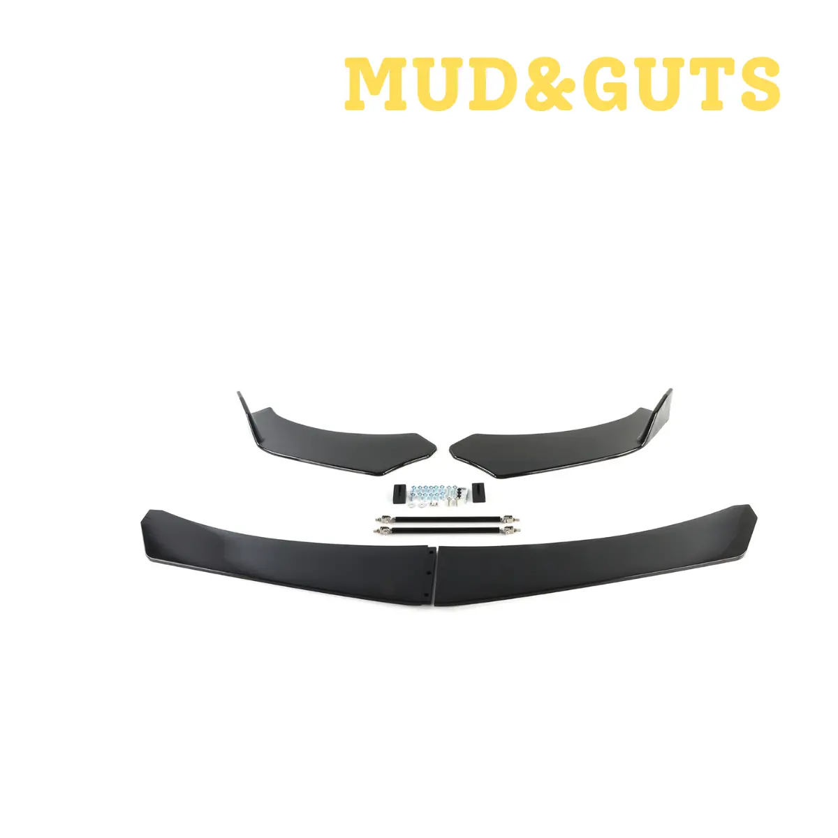 Mud&Guts 1 Set Front Bumper Lip Splitter + Strut Rods 1