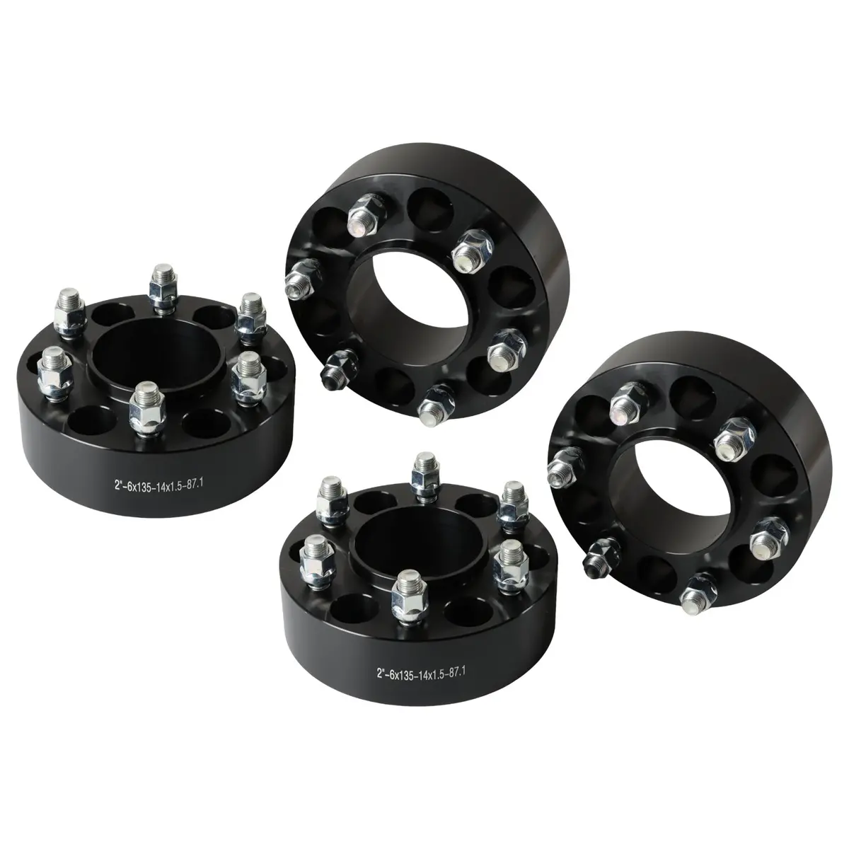Daysyore 4Pcs Wheel Spacers 2 Inch "6X135mm To 6X5.31 " M14x1.5 87.1Mm Hub Bore 1