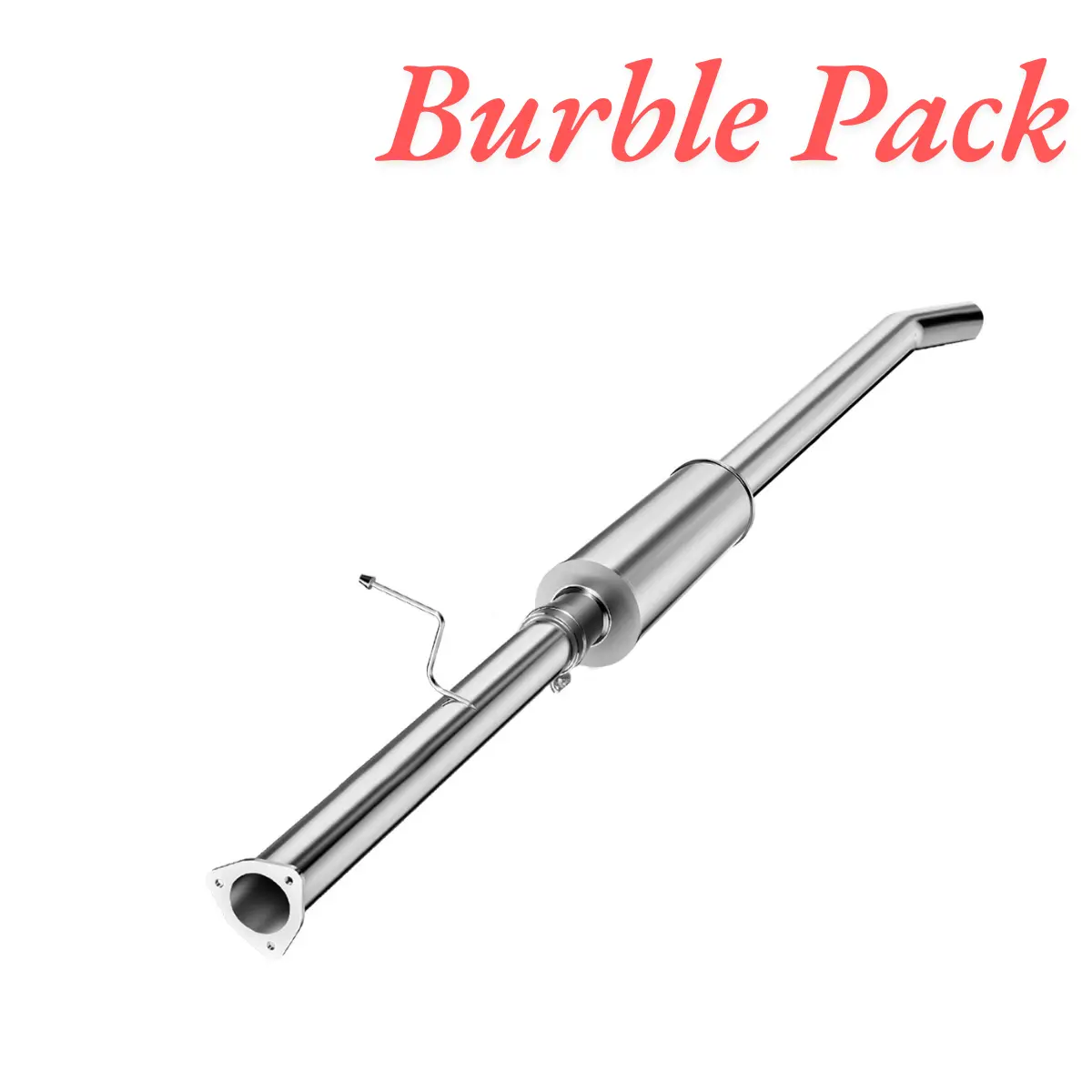 Burble Pack 4" Dpf Delete Race Pipe For 2013-2018 6.7L Cummins Ram 2500/3500 (With Muffler) 1