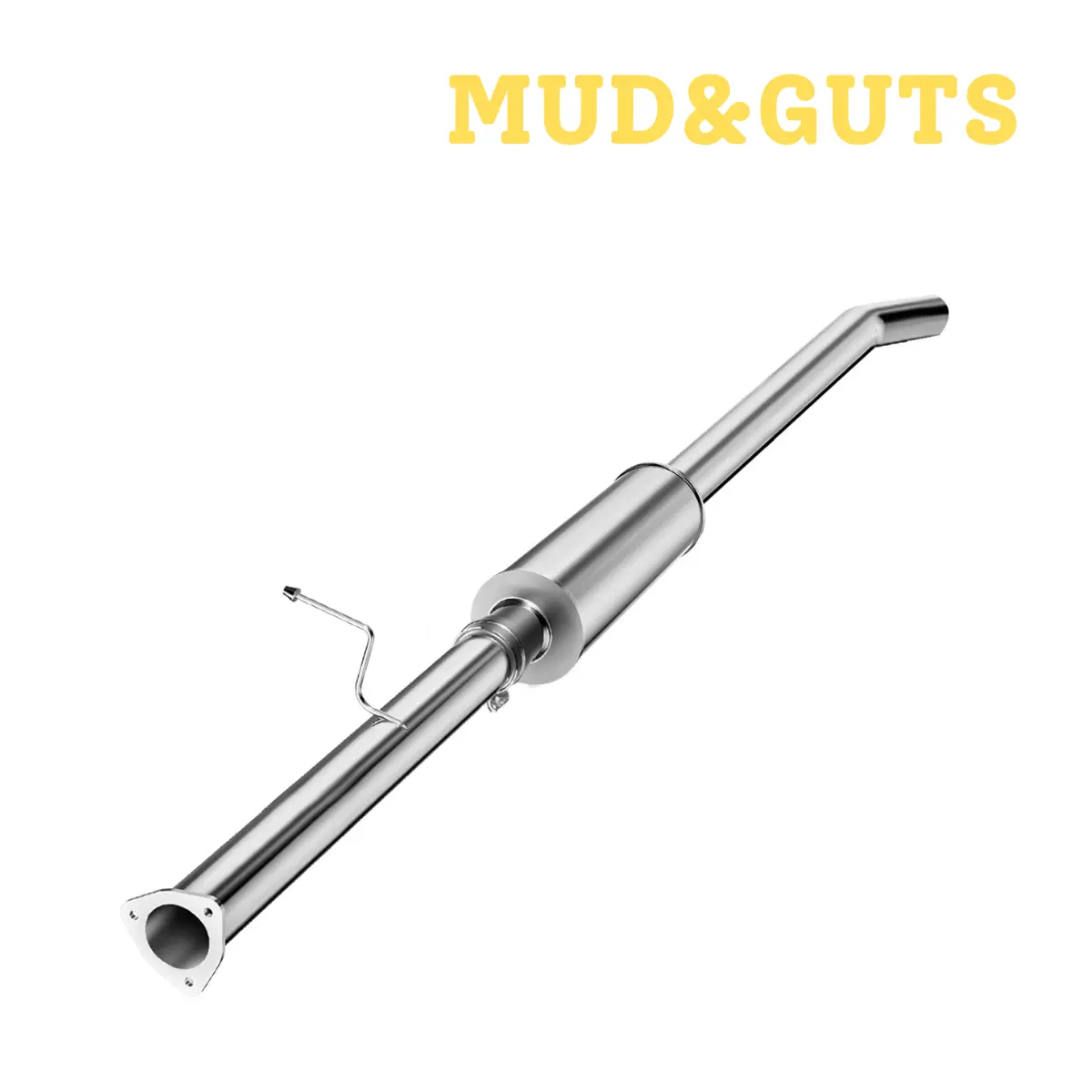 Mud&Guts 4" Dpf Delete Race Pipe For 2013-2018 6.7L Cummins Ram 2500/3500 (With Muffler) 1