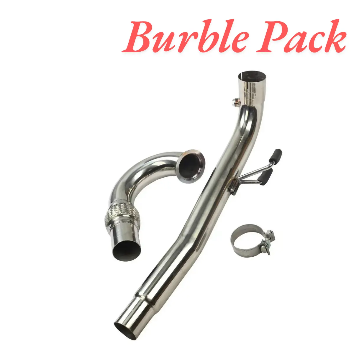 Burble Pack 3“ Exhaust Downpipe For 2012-2015 Vw Golf Gti Mk7 Pipe Bolt On 1