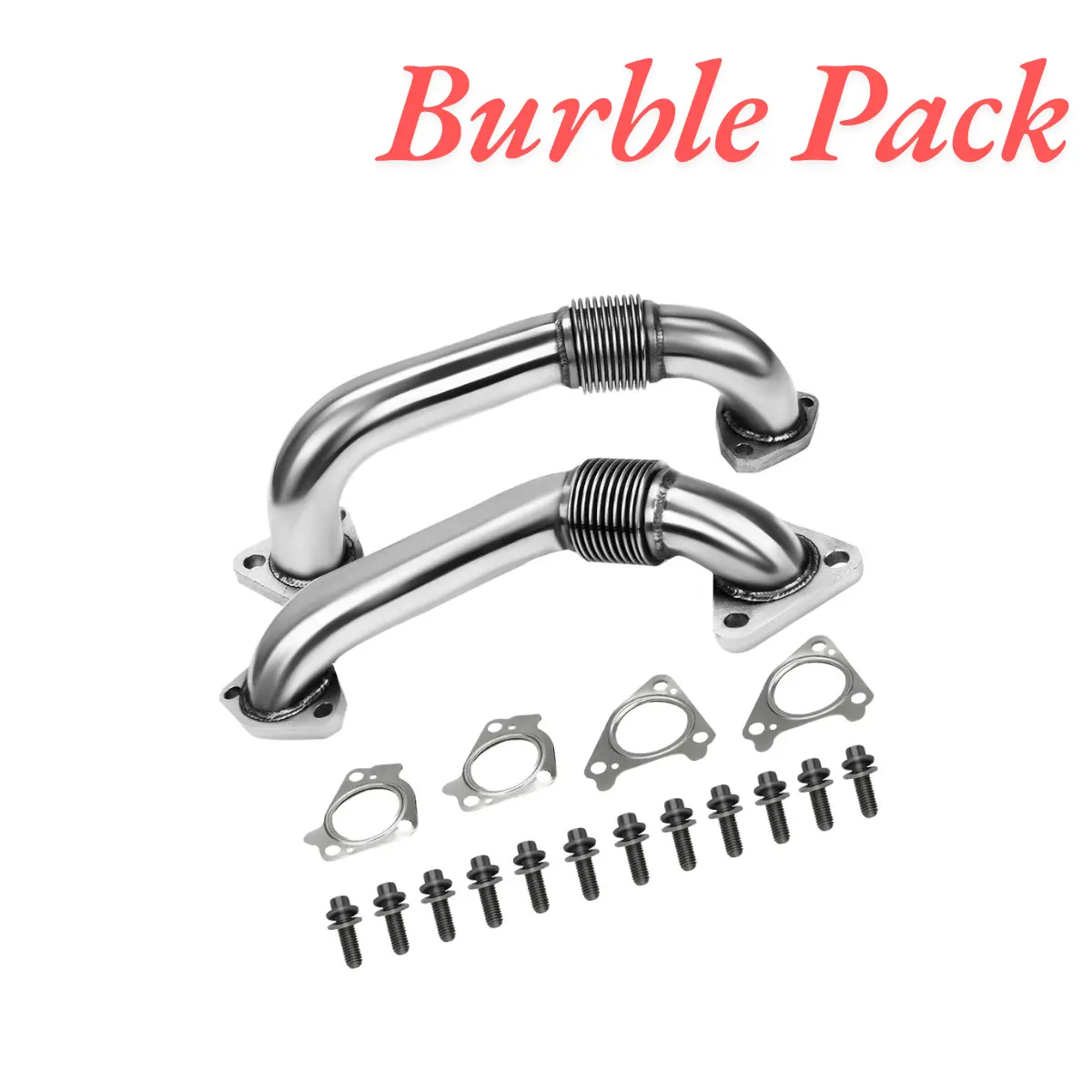 Burble Pack 2001-2016 6.6L  Lb7 Lly Lbz Lmm Lml Chevy&Gmc Duramax Exhaust Up-Pipe 1