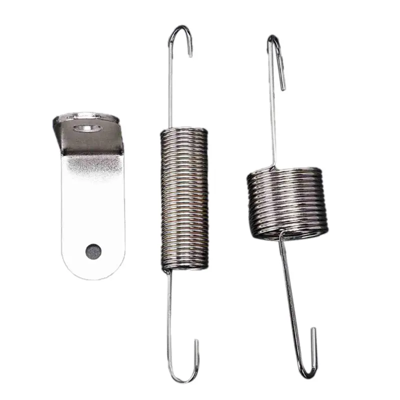 Chrome Throttle Return Bracket Dual Springs For Chevy Ford Mopar Engine 1
