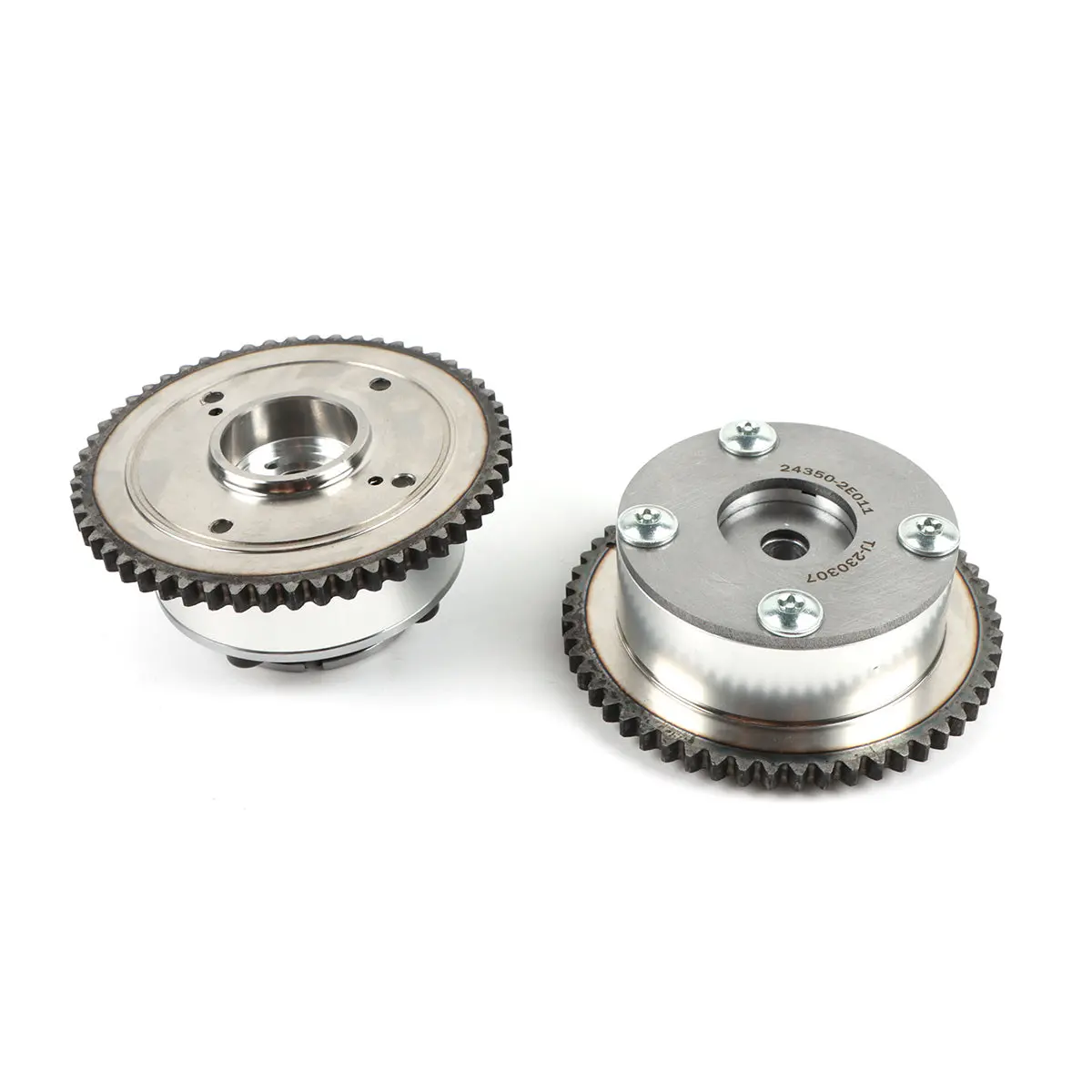 Daysyore 2Pcs Exhaust Intake Vvt Timing Camshaft Gear Sprocket 24370-2E010 For 2014-2021 Hyundai Elantra2.0L 1