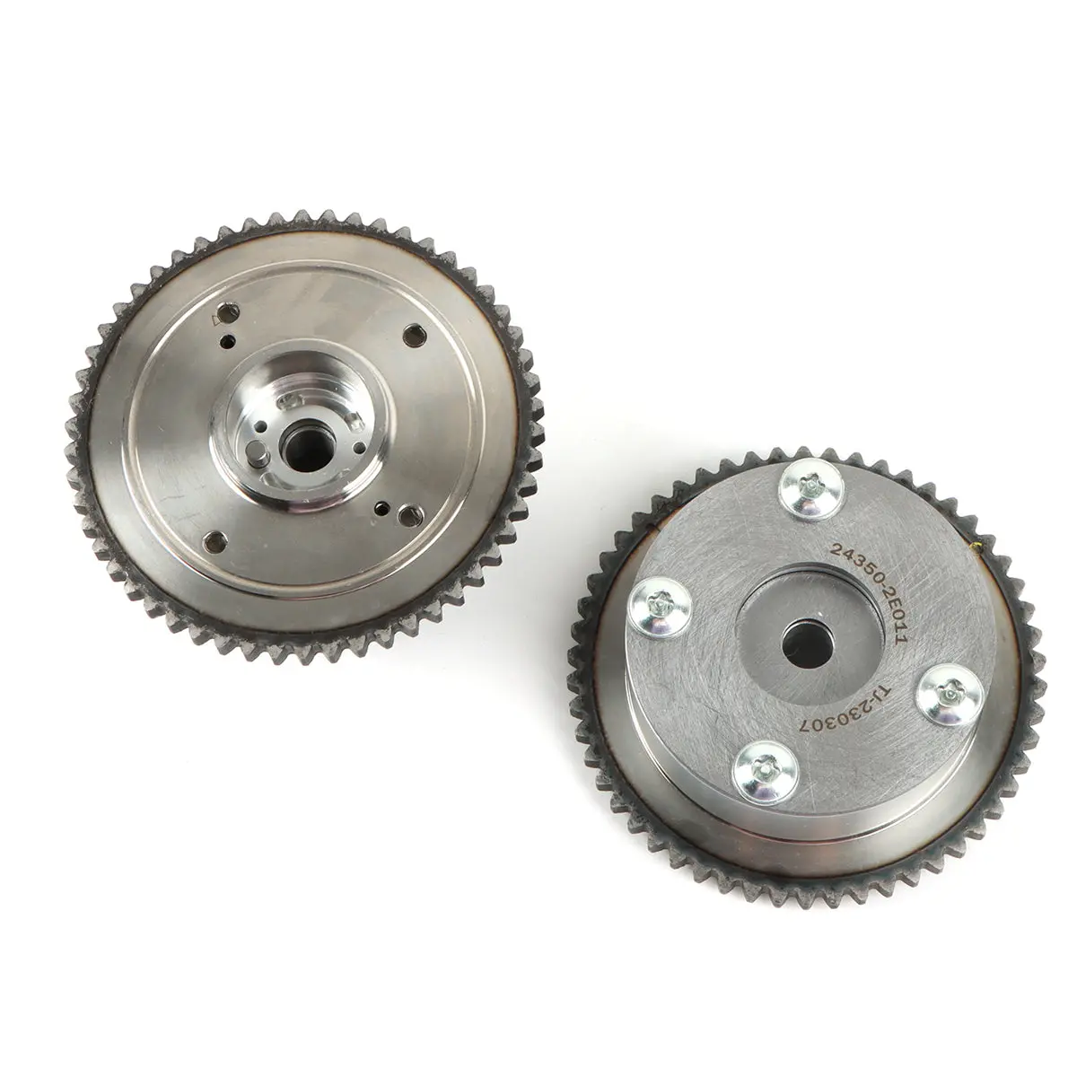 Daysyore 2Pcs Exhaust Intake Vvt Timing Camshaft Gear Sprocket 24370-2E010 For 2014-2021 Hyundai Elantra2.0L 2