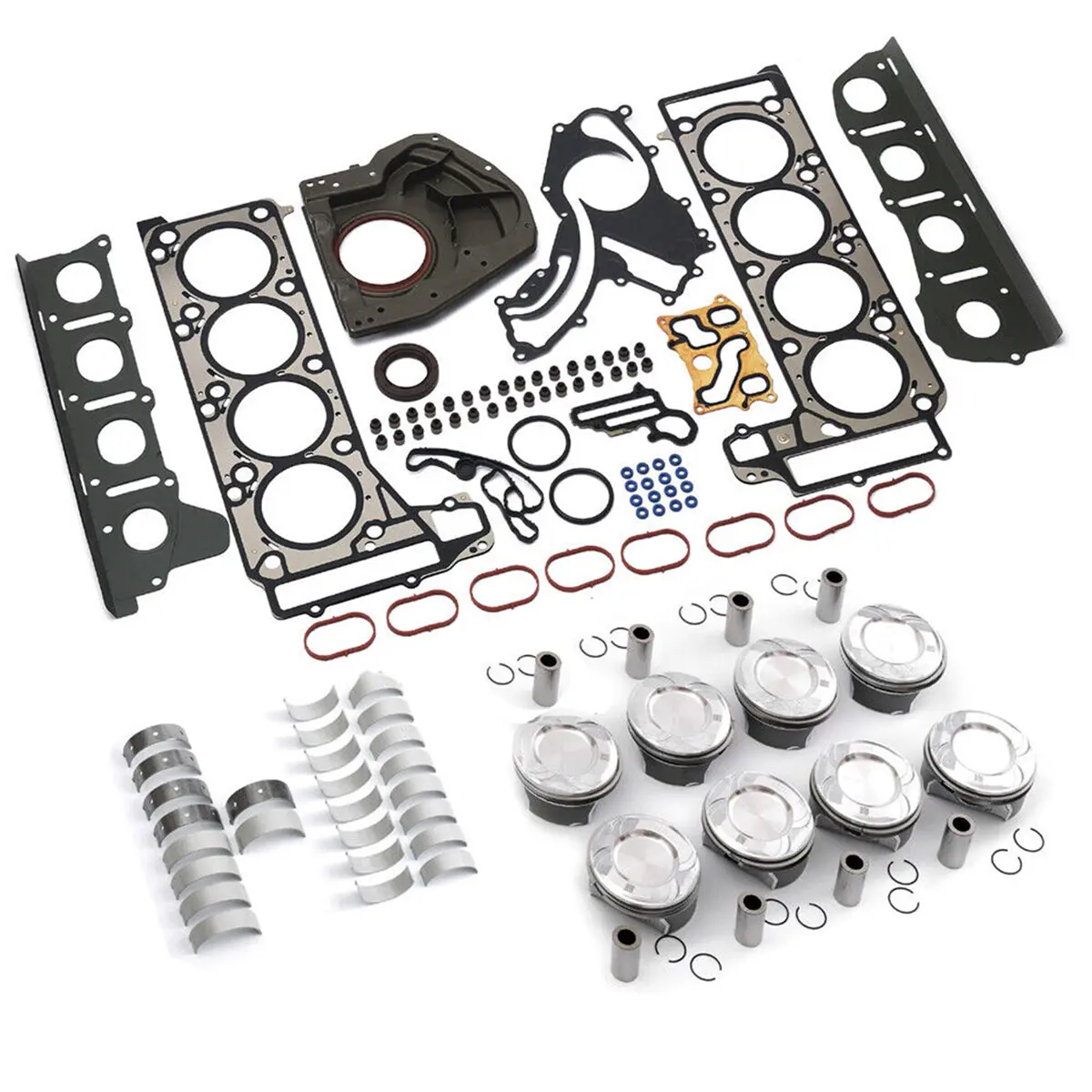 Daysyore Engine Pistons Gaskets Overhaul Kit 2780302317 For 20111-2019 Mercedes-Benz S500 W221 M278 4.6 4.7L V8 1