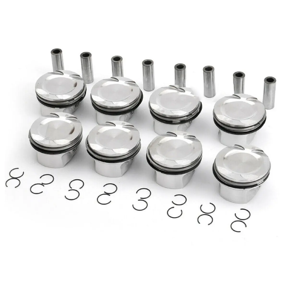 Daysyore 8X Pistons + Rings Set 11257647339 For 2007-2018 Bmw 550I 750I X5 F01 F02 F03 E70 E71 N63 4.4L V8 1