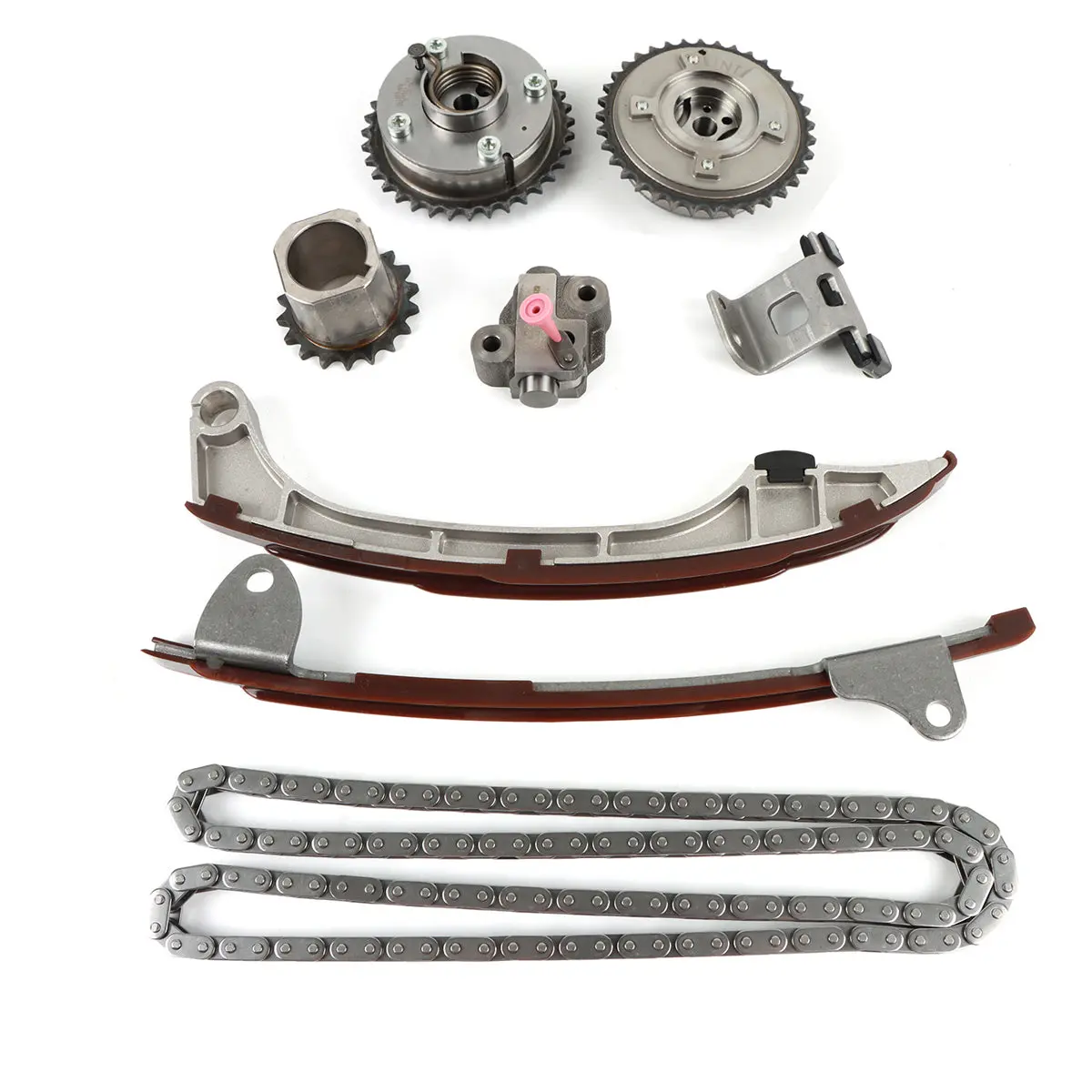 Daysyore Timing Chain Kit Intake & Exhaust Camshaft Vvt Gear Fits For Venza Rav4 Camry Scion 2.5L 2.7L Replace Oe 130700V010 130500V010 2