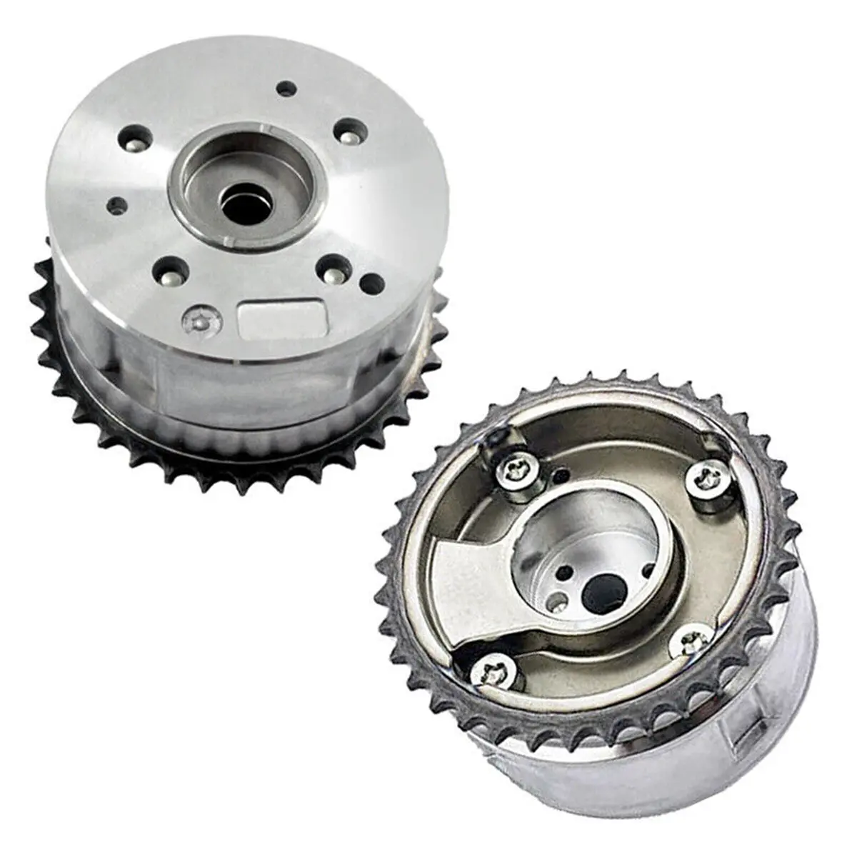 Daysyore 2Pcs Camshaft Vvt Timing Gear 243502B600 For 2010-2019 Kia Hyundai I30 Soul Forte 1.6L 1