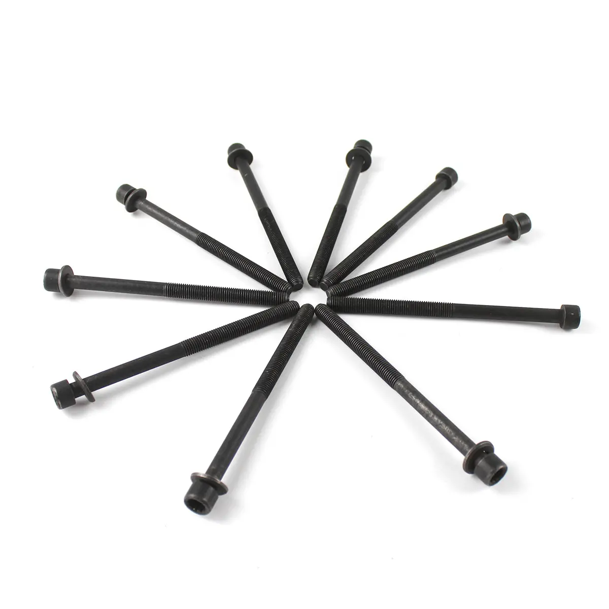 Daysyore 10Pcs Cylinder Head Bolt Set 223202C400 For 2011-2018 Kia Hyundai 2.0L 2.4L G4kj 2