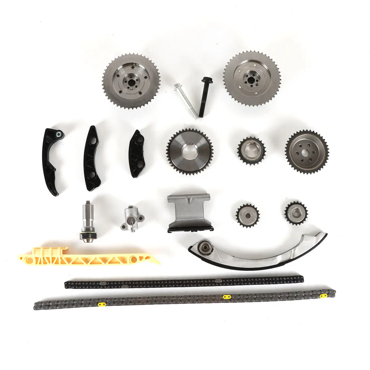 Daysyore 9-0753S Timing Chain Kit Vct Selenoid Actuator Gear Fits For Lacrosse Verano Equinox Terrain 2.2L / 2.4L 1