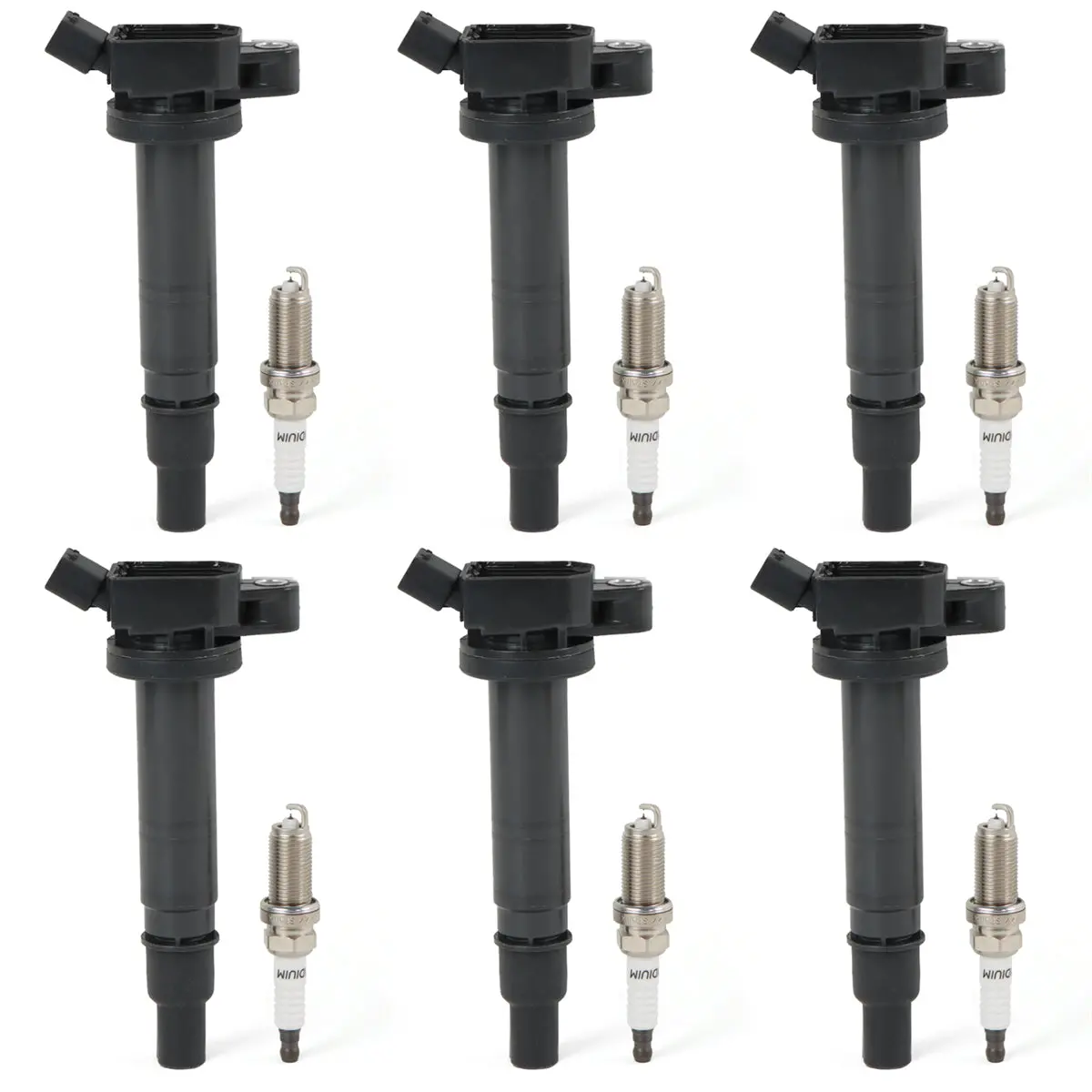 Daysyore 6Pcs Ignition Coils +6Pcs Double Iridium Spark Plugs For Toyota Tacoma 4Runner 4.0L Uf495 2