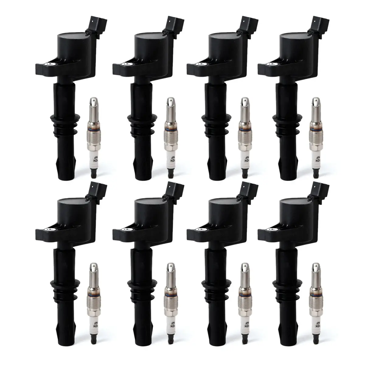 Daysyore 8Pcs Ignition Coils +8Pcs Iridium Spark Plugs For Ford F-150 Expedition 5.4L Fd508 1