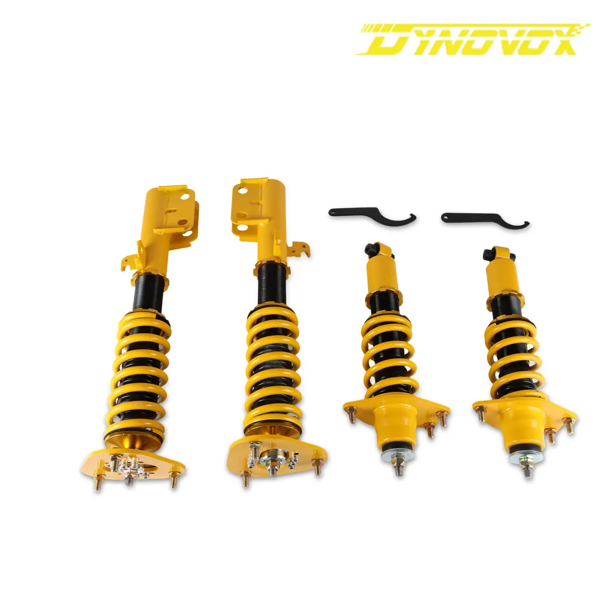 Dynovox 4Pcs Coilover Adjustable Height Struts Suspension Springs For Scion Tc 2005-2010 1