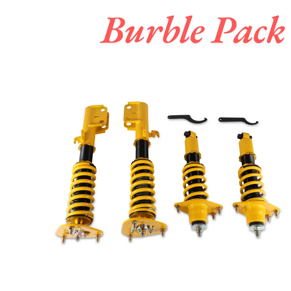 Burble Pack 4Pcs Coilover Adjustable Height Struts Suspension Springs For Scion Tc 2005-2010 1