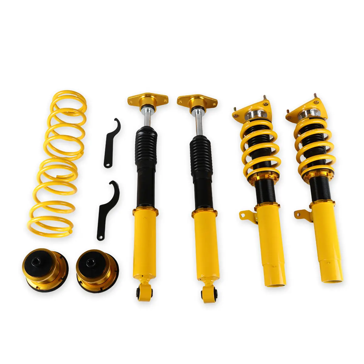 Daysyore 4Pcs Coilover Adjustable Height Struts Suspension Springs For Mazda 3 2004-2013 1