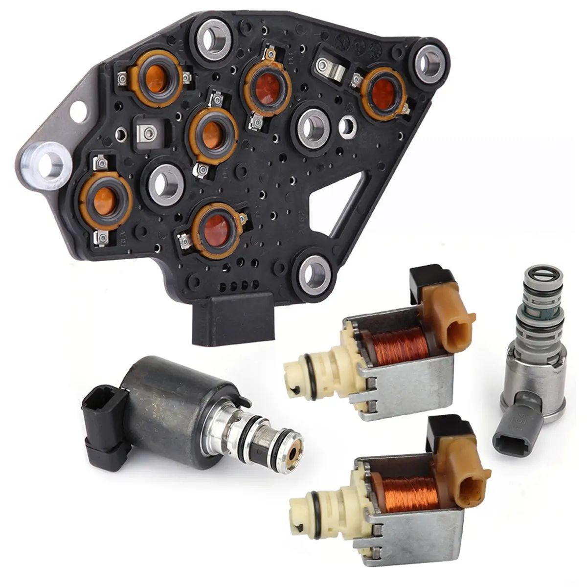 Daysyore Transmission Solenoid Kit Set Tcc Shift 4T65e For 2003-2011 Buick Lucerne Allure Lacrosse Chevrolet Impala 1