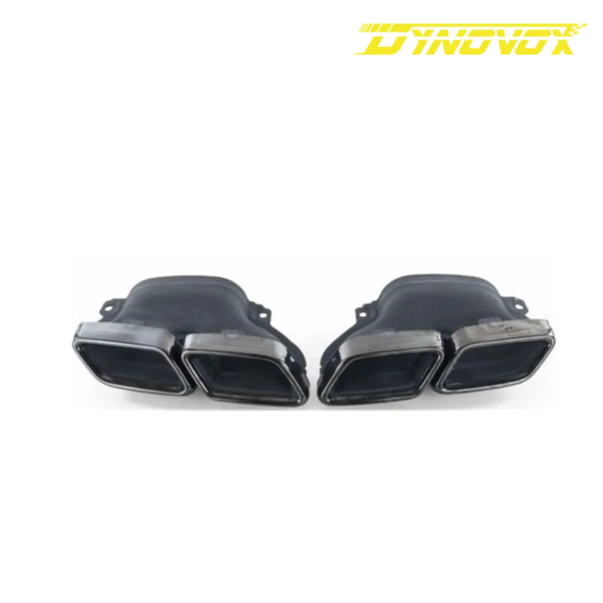 Dynovox 2Pcs Car Exhaust Muffler Pipe Tips Tailpipe For Mercedes Benz W205 C63 2015-2018 1