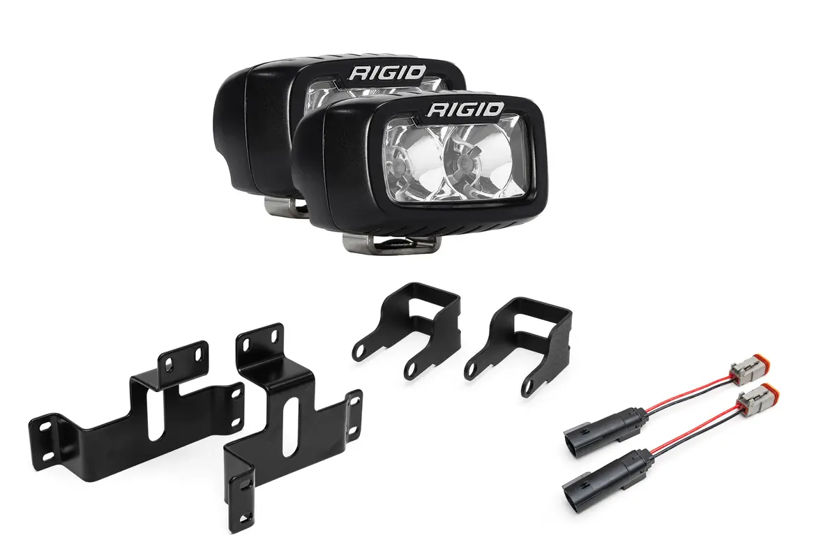 Spv Parts 2021-2026 Ford F-150 Raptor & Bronco Raptor Oem Fog Light Upgrade Kit With Brackets & Rigid Sr-M Direct Replacement Lights 22