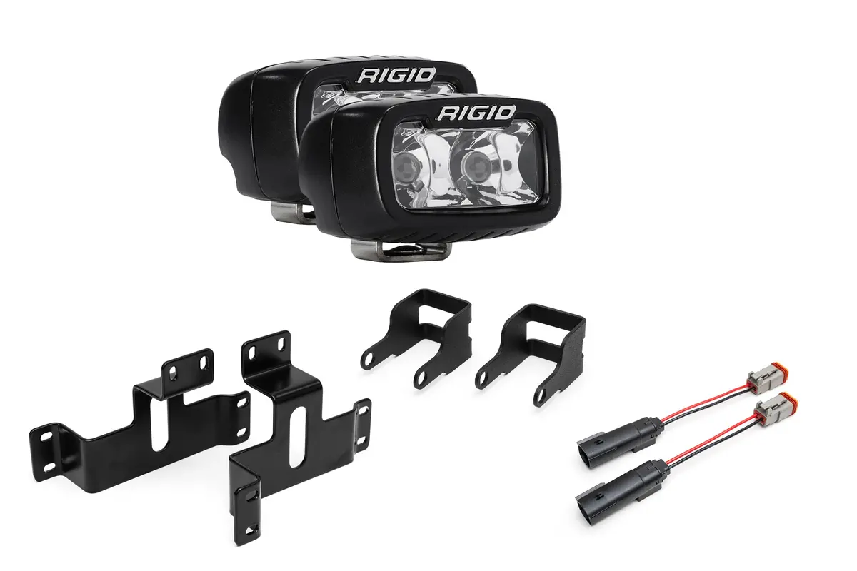 Spv Parts 2021-2026 Ford F-150 Raptor & Bronco Raptor Oem Fog Light Upgrade Kit With Brackets & Rigid Sr-M Direct Replacement Lights 1