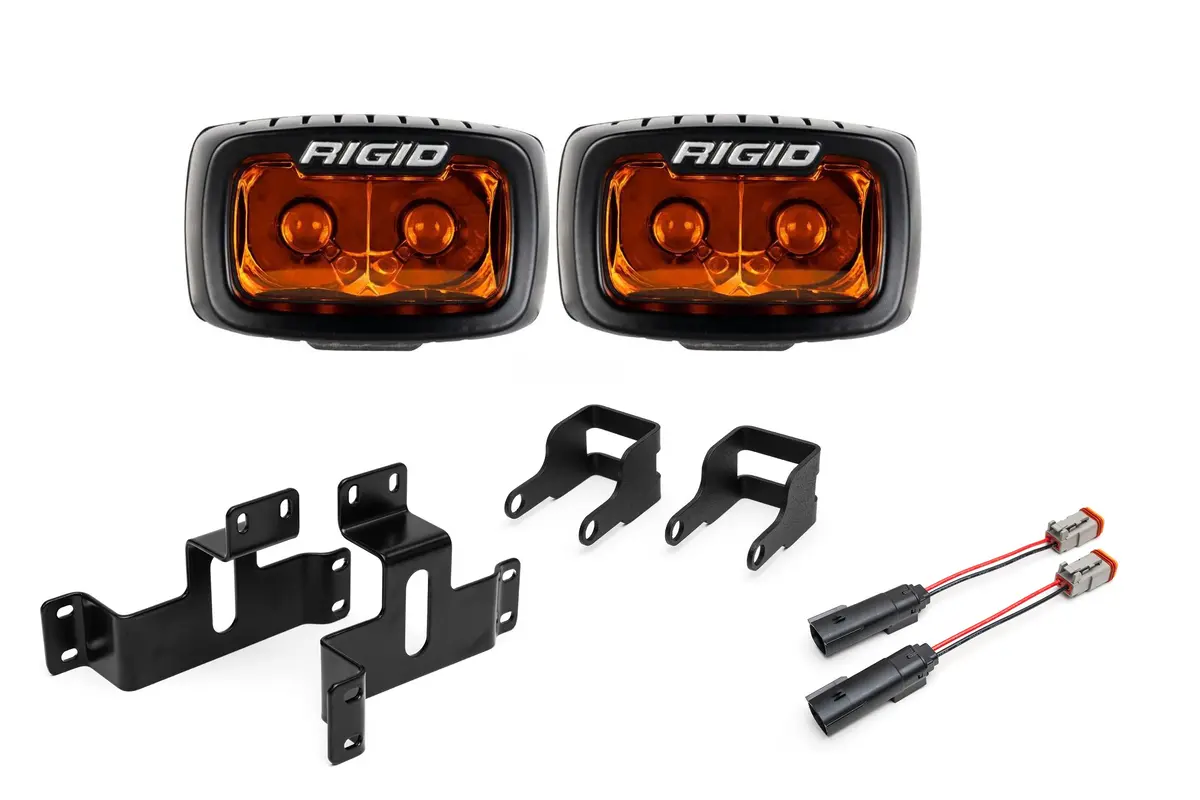 Spv Parts 2021-2026 Ford F-150 Raptor & Bronco Raptor Oem Fog Light Upgrade Kit With Brackets & Rigid Sr-M Direct Replacement Lights 25