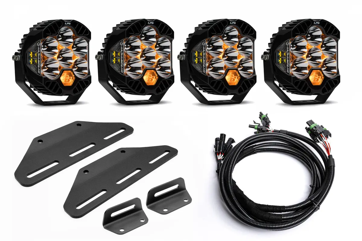 2024+ Gen 3 Ford Raptor (& Tremor) Modular Bumper Post Mount Light Kits For Two Pairs Of Large Lights By Spv Parts 1