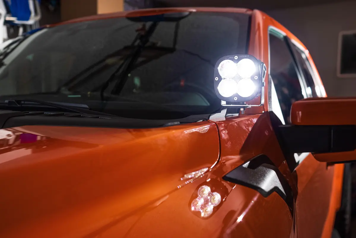 Spv Parts Xl Series Baja Designs - A-Pillar (Ditch) Light Kit For Ford 2021+ F-150 Raptor 7