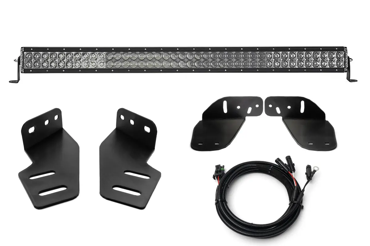 Spv Parts 2021+ Gen 3 Ford Raptor Rigid E-Series Or Sr Pro 40 Inch Bumper Light Bar Kit 5