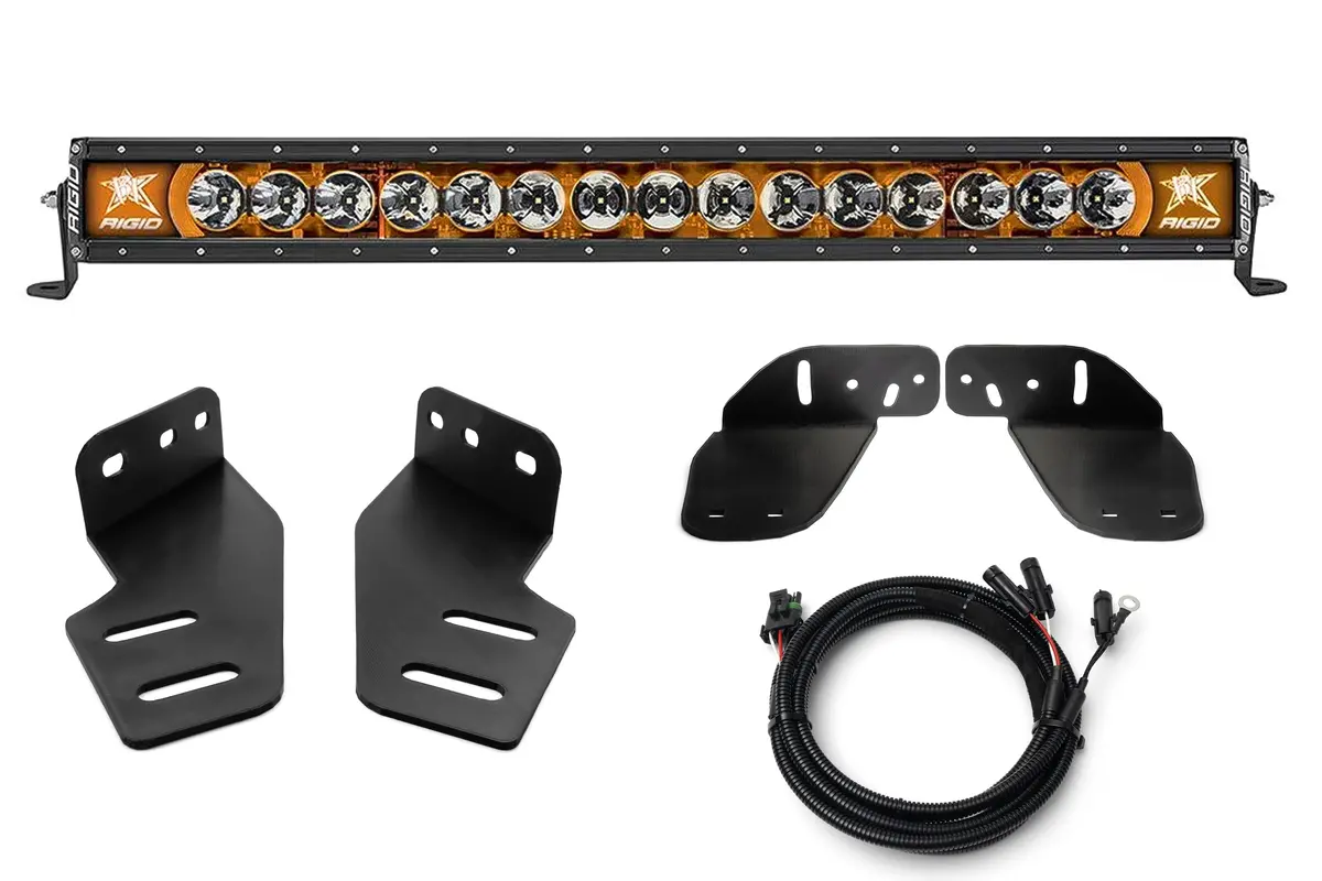 Spv Parts 2021+ Gen 3 Ford Raptor Rigid Radiance+ & Sr 40 Inch Bumper Light Bar Kit 1