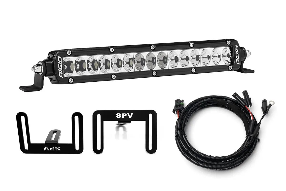 Spv Parts 2021-2026 Ford F-150 Raptor 10'' Lower Grille W/Rigid Industries Light Bar Kit (Behind Grille) 5