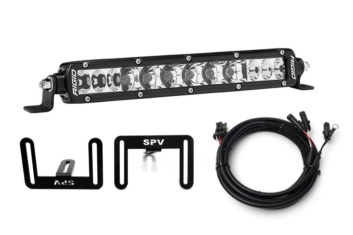 Spv Parts 2021-2026 Ford F-150 Raptor 10'' Lower Grille W/Rigid Industries Light Bar Kit (Behind Grille) 6