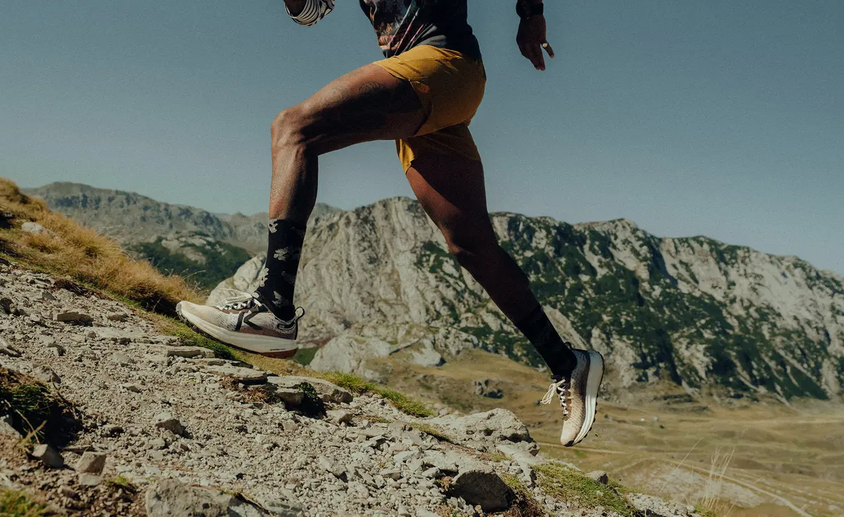 Men's Seek Trail Running Shoe | Willowherb/Orange Peel 7
