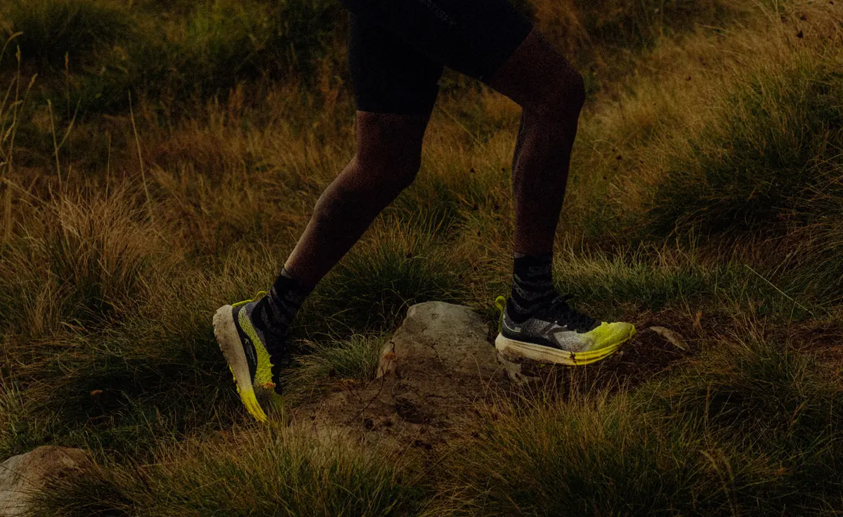 Men's Seek Trail Running Shoe | Black/Evening Primrose 7