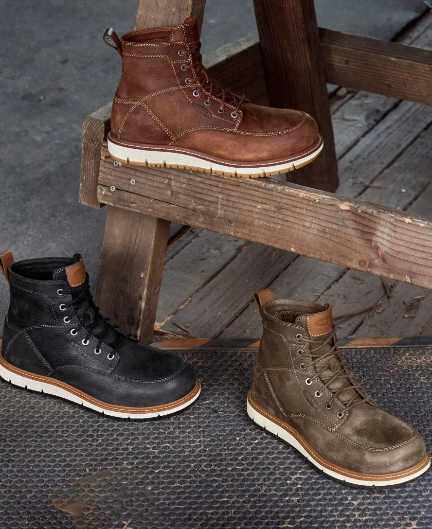 Men's San Jose 6" Boot (Aluminum Toe) | Black/Caramel Cafe 8
