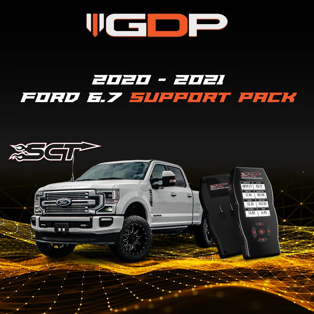 Sct X4 W/Gdp Support Pack (2020-2021 6.7L Powerstroke) 1