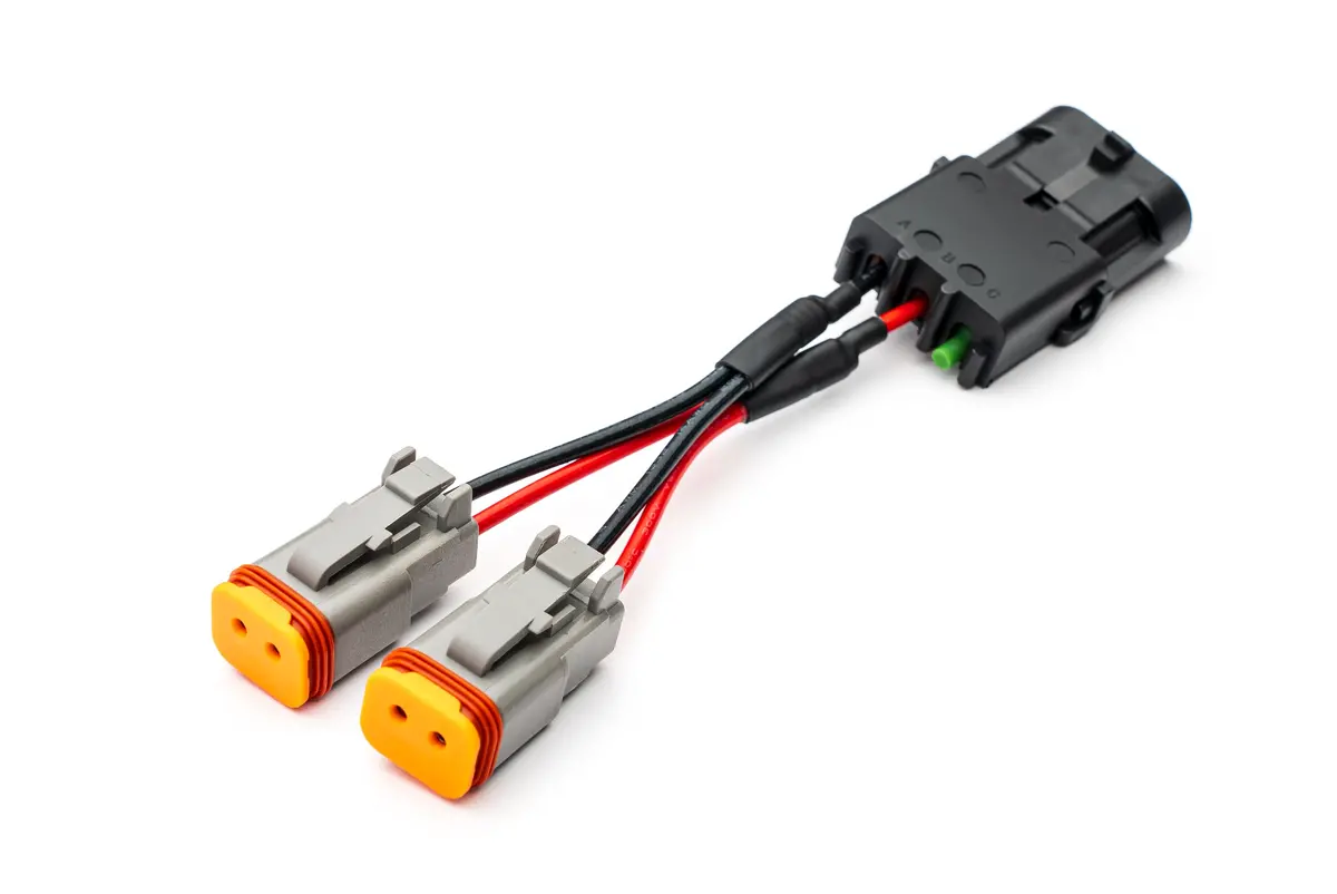 Spv Parts 3 Pole To Double 2 Pole Dt Harness Splitter (Sold In Singles) - Spv Harness System 1