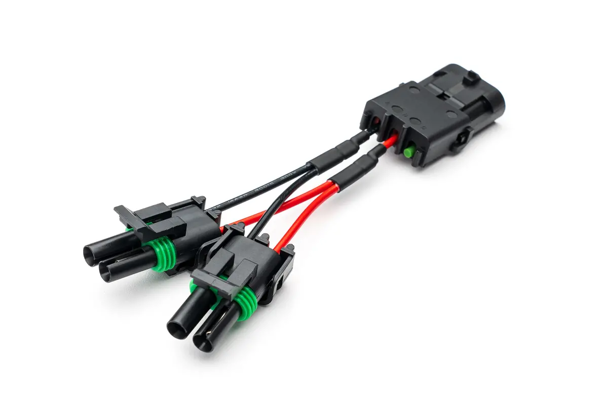 Spv Parts 3 Pole To Double 2 Pole Wp Harness Splitter (Sold In Singles) - Spv Harness System (Works With Many Vehicles, See Details) 1