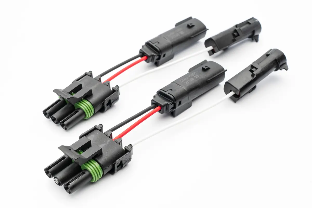 2021-2025 Ford F-150 Raptor Oem Fog Connector (Pair) To 3 Pole Weather Pack Adapter / Backlight Port (Radiance Or Others) 1