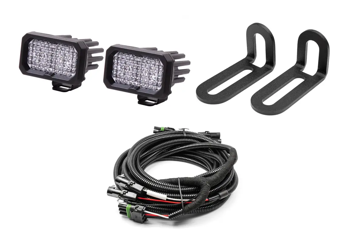 Spv Parts 2019-2023 Ford Super Duty Rear Diode Dynamics Ss2 Series Reverse Light Kit (No Drill) Red Backlight Rear Led 1