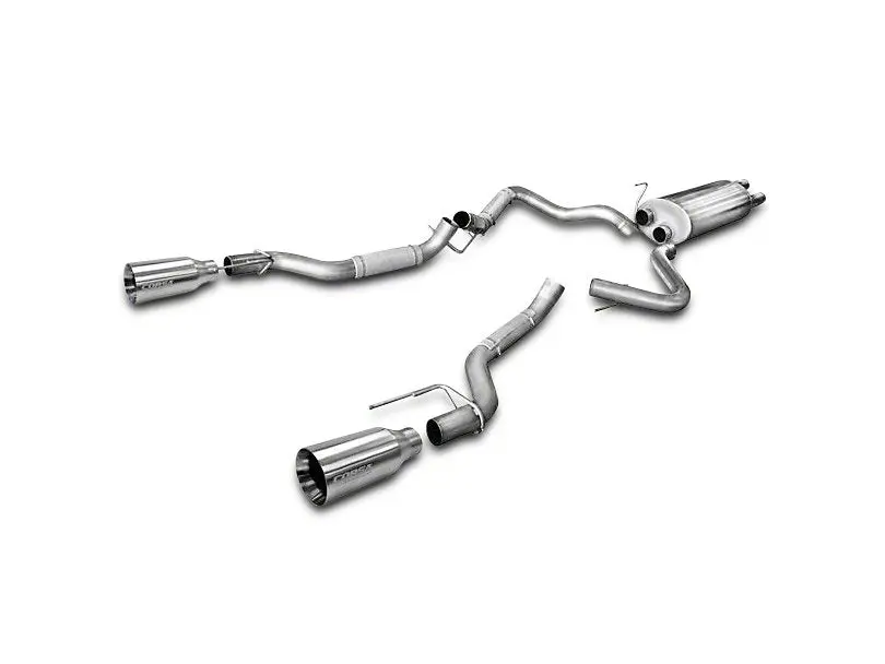 Corsa 2017-2018 Raptor Dual Rear Exit To Single 5.0" Satin Polished Tips 1