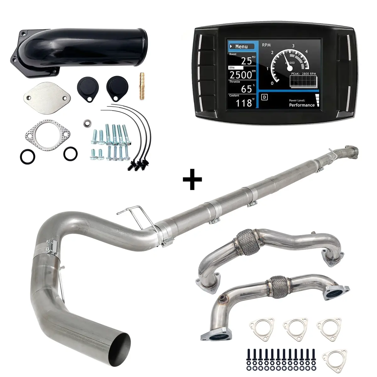 5" Dpf/Def/Egr Delete All-In-One Kit For 2008-2010 6.4L Ford Powerstroke 1