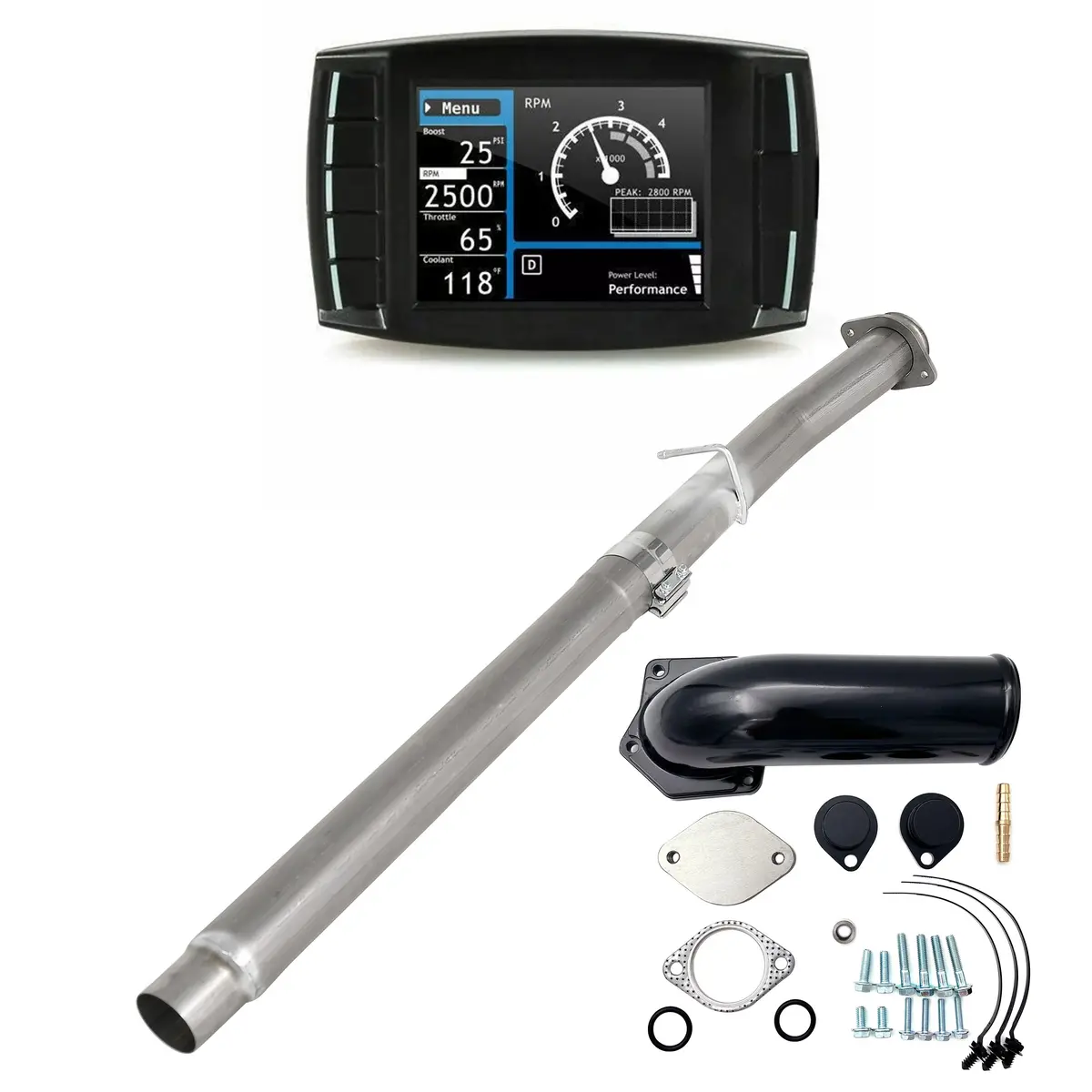 4" Dpf/Def/Egr Delete All-In-One Kit For 2008-2010 6.4L Ford Powerstroke 1