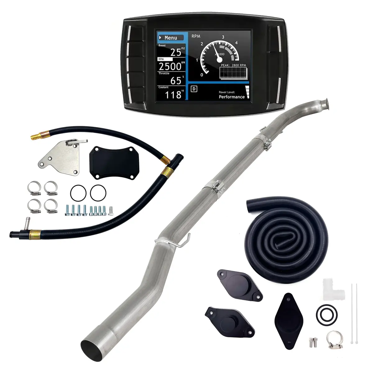 4" Dpf/Egr/Def/Ccv Delete All-In-One Kit For 2011-2015 6.6L Duramax Lml 1